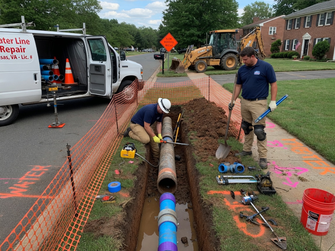 Water Line Repair by Manassas Water Line Pros in Manassas, VA