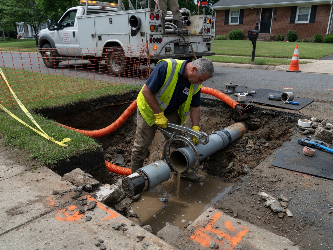 Water Line Repair in Liberia