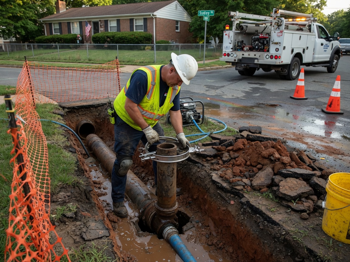 Water Line Repair in Point of Woods