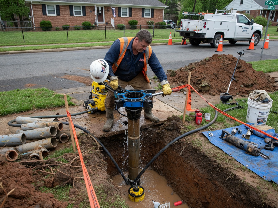 Main Water Line Leak Repair in Manassas, VA