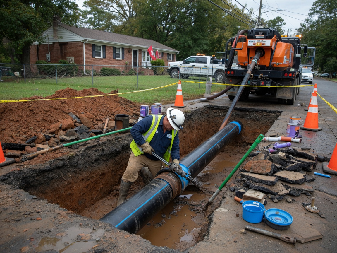 Water Line Repair in Signal Hill